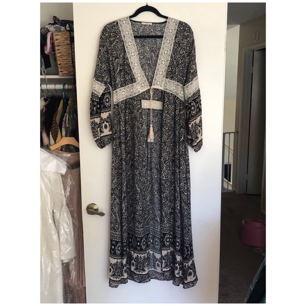 Black & Cream Kimono